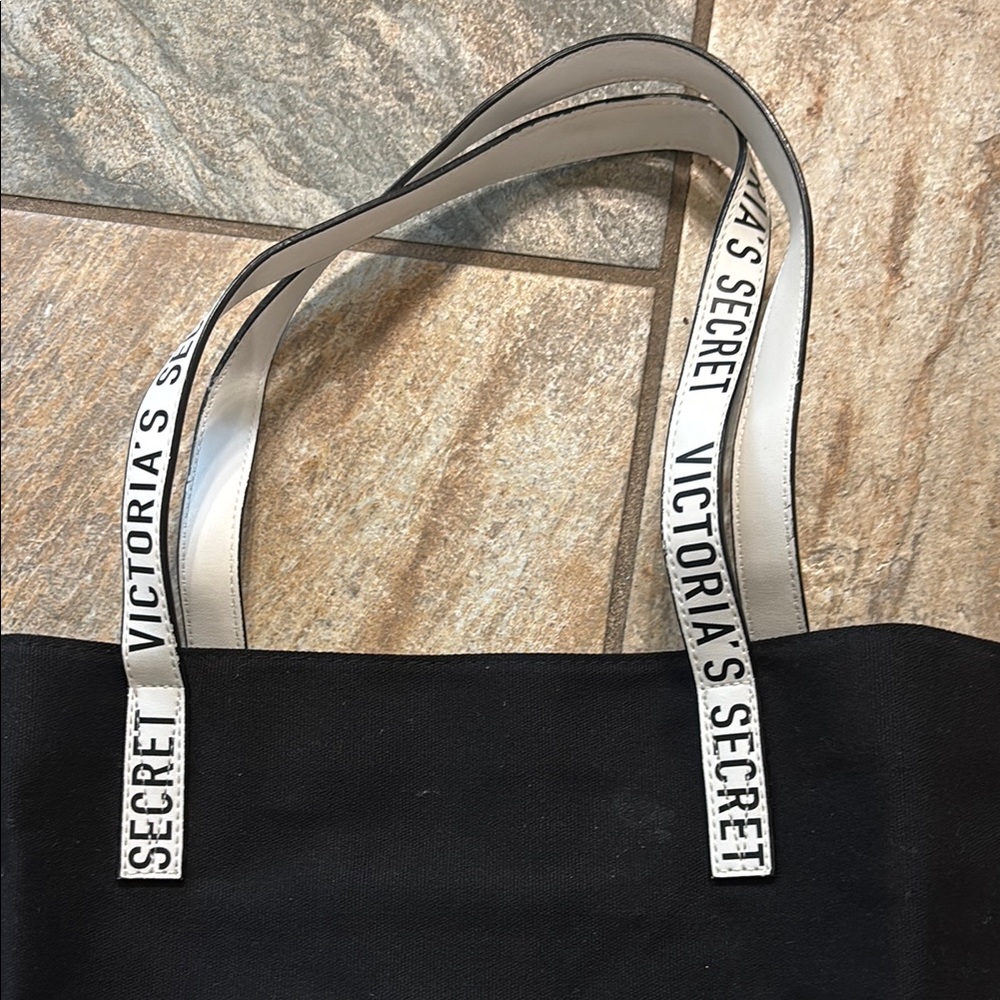 Victoria's Secret Black Tote Bag - Picture 3 of 7